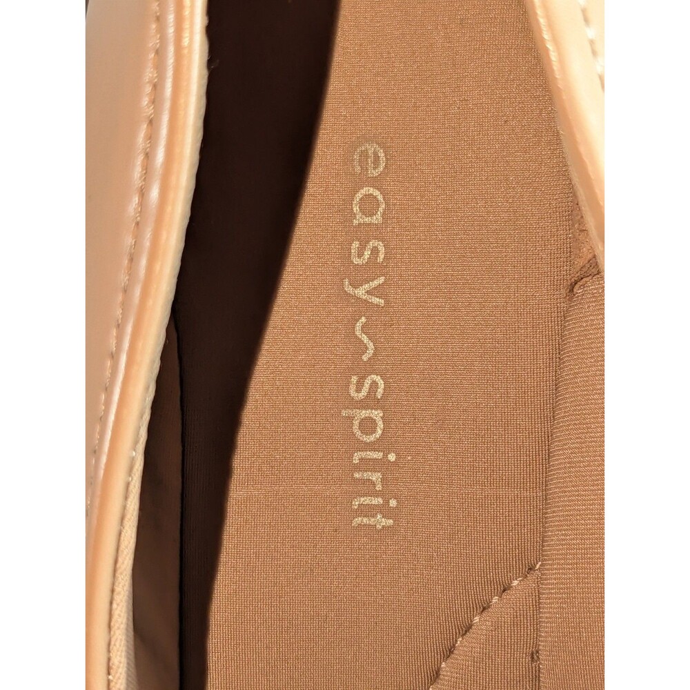 Easy Spirit Gerta e360 Tan Beige Bow Wedge Slip On Shoes Size 7M NIB - Picture 6 of 12